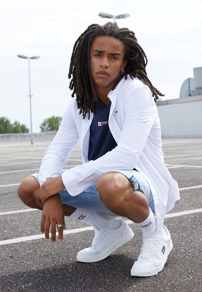 

Рубашка SLIM STRETCH OXFORD SHIRT Tommy Jeans, белый