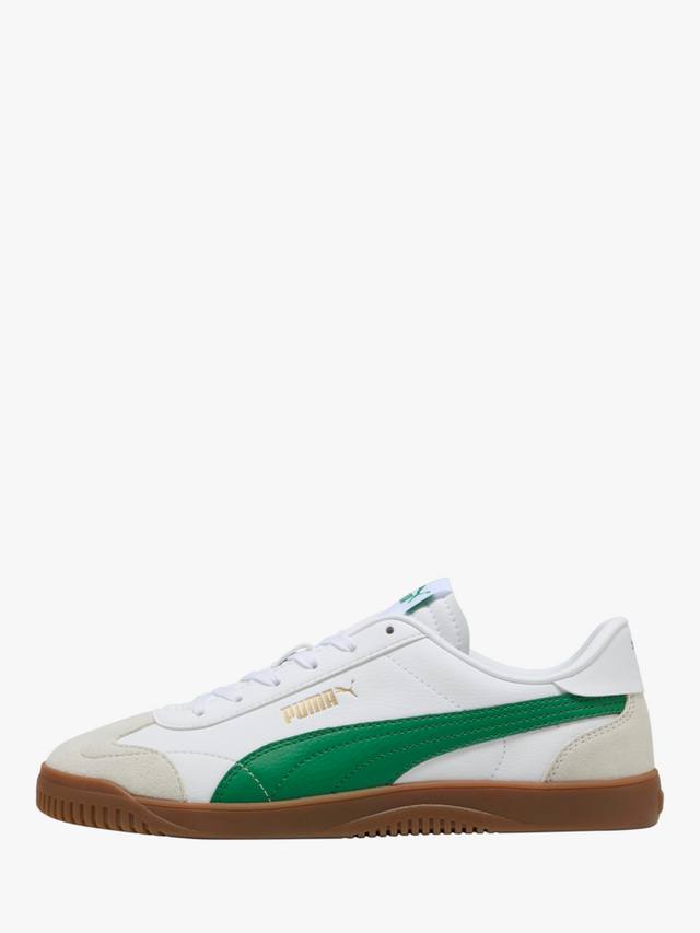 Кроссовки на шнуровке club 5v5 PUMA, цвет White/Green — фото 4