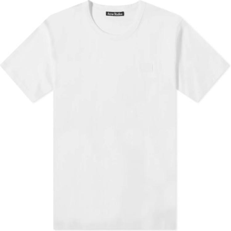 

Футболка с круглым вырезом и нашивкой-логотипом Acne Studios, белый