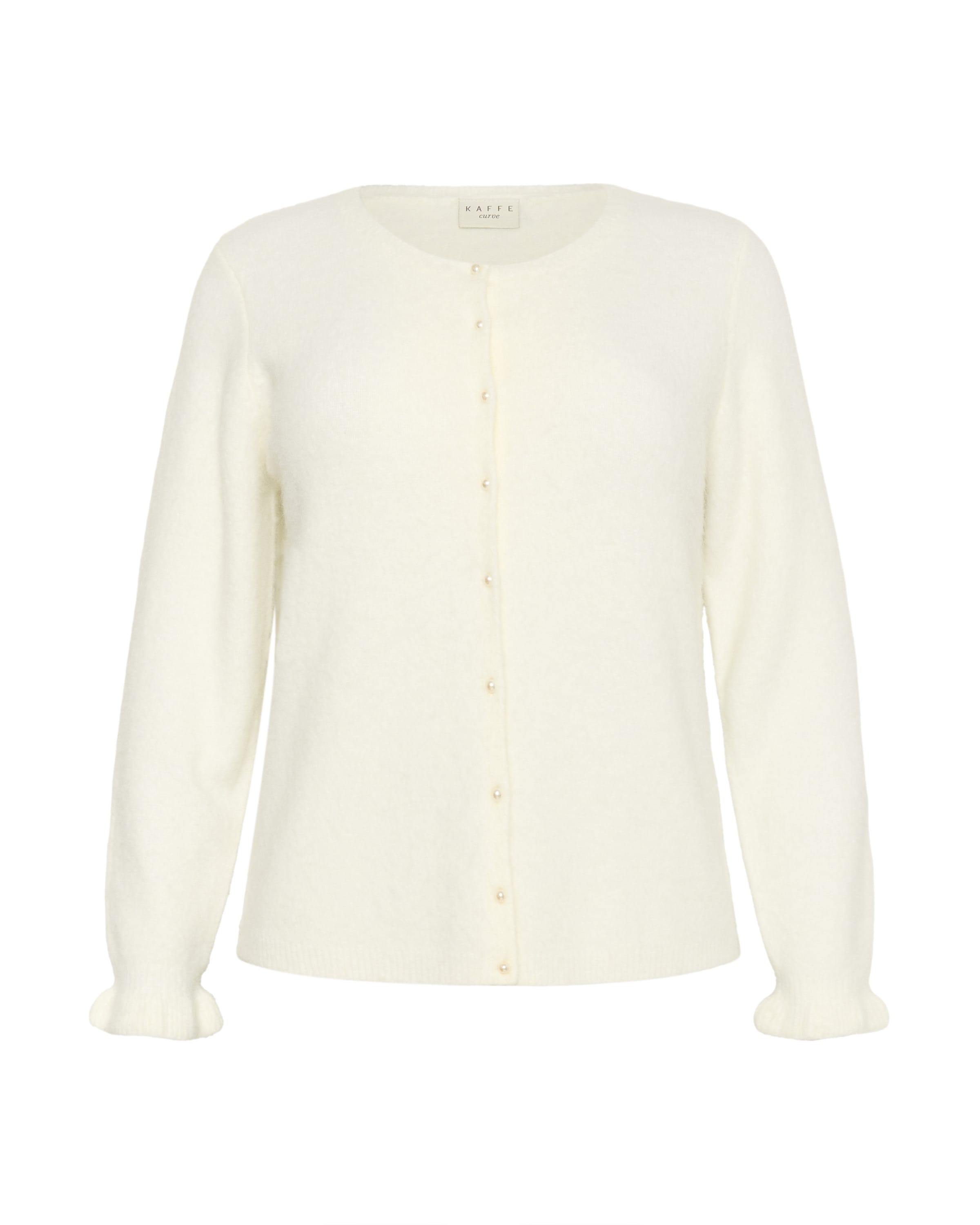 

KAFFE CURVE Кардиган 'KCcirsten' вязаный в цвете Off White