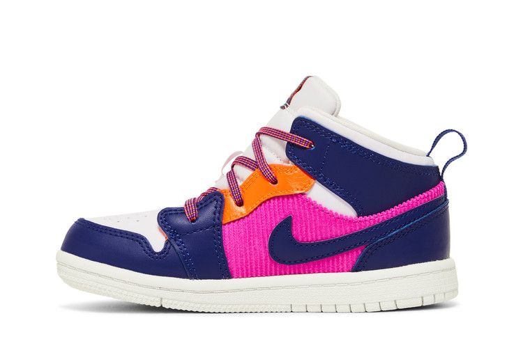 Кроссовки Air Jordan Air Jordan 1 Mid TD 'Regency Purple Fire Pink', розовый — фото 4