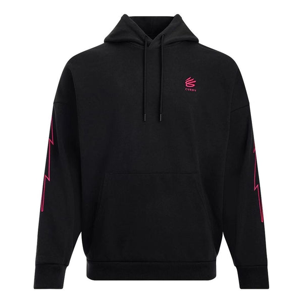 

Толстовка curry tour graphic hoodie 'black pink' Under Armour, черный
