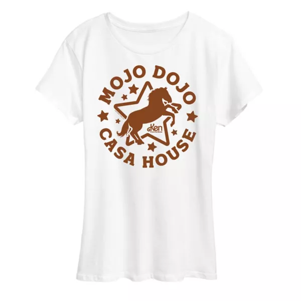 

Женская футболка с принтом The Movie Mojo Dojo Barbie, белый