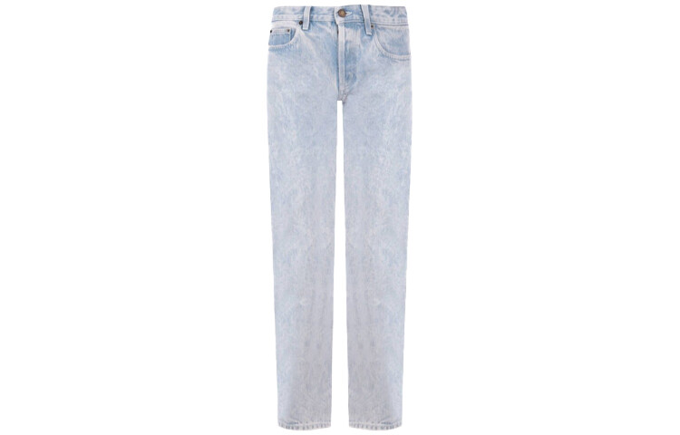 

Джинсы женские Saint Laurent Button Detailed Low Waist, синий