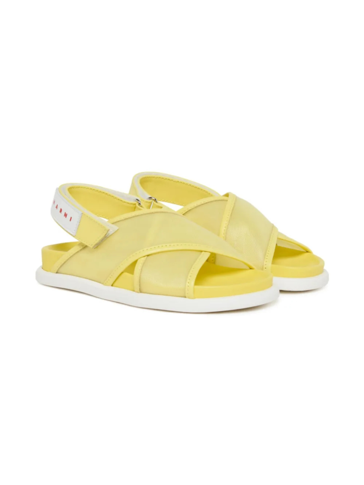 

Сандалии с логотипом Marni Kids, желтый