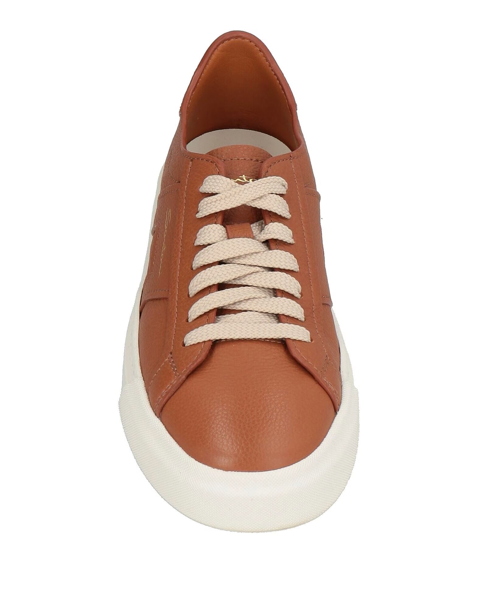 Кроссовки Double Buckle Sneaker Santoni, желтовато-коричневый — фото 4