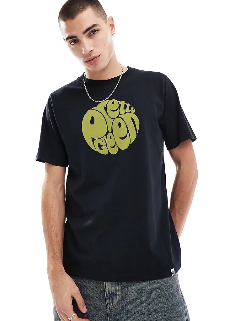 

Футболка с логотипом 15-й годовщины Джиллеспи черного цвета Pretty Green