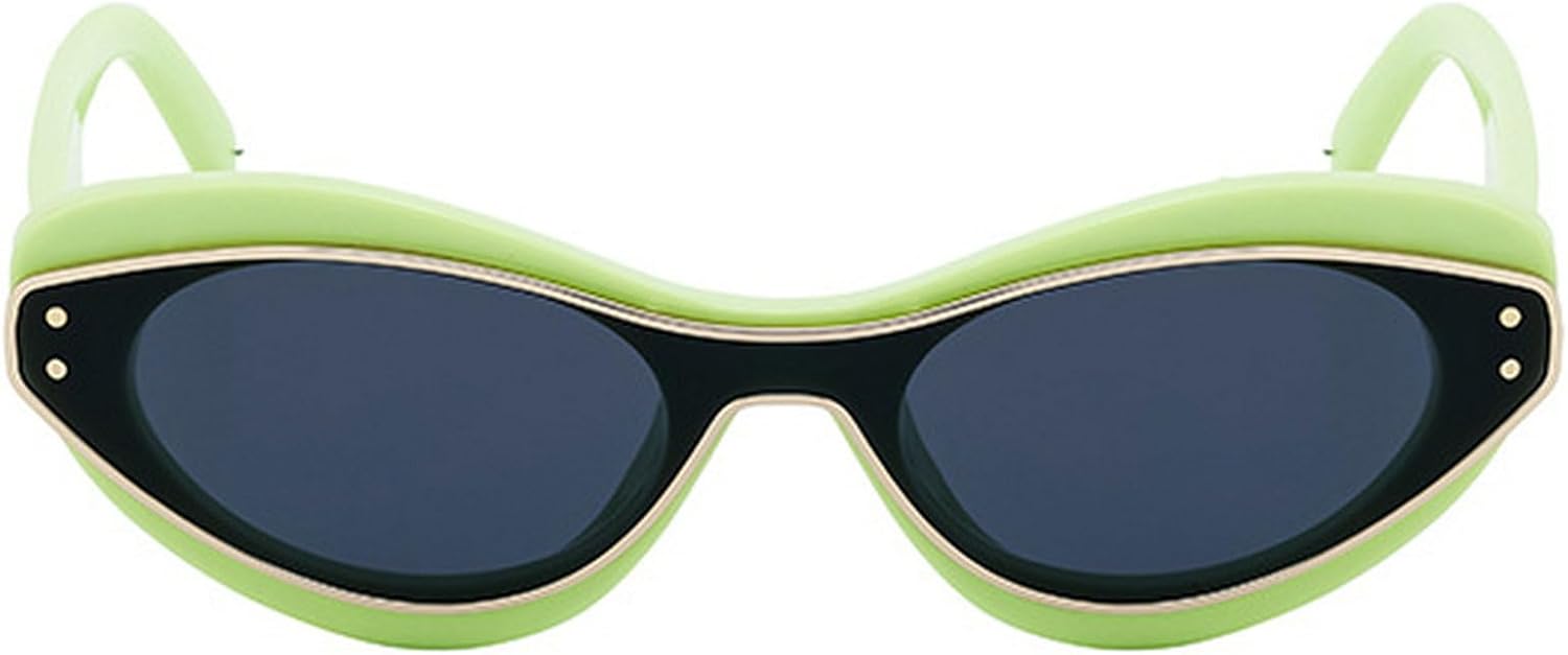 

Сексуальные солнцезащитные очки в стиле «кошачий глаз» в стиле панк Y2K для женщин, роскошные модные цельные солнцезащитные очки в винтажном стиле с защитой от УФ-излучения UV400 mincl, Green