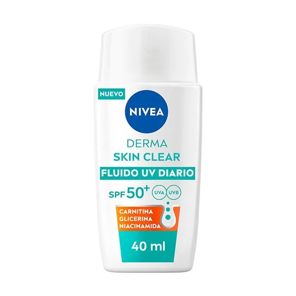 Ежедневный солнцезащитный флюид SPF 50+ NIVEA Derma Skin Clear 1 шт