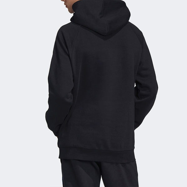 Толстовка originals casual sports fleece lined black Adidas, черный — фото 4