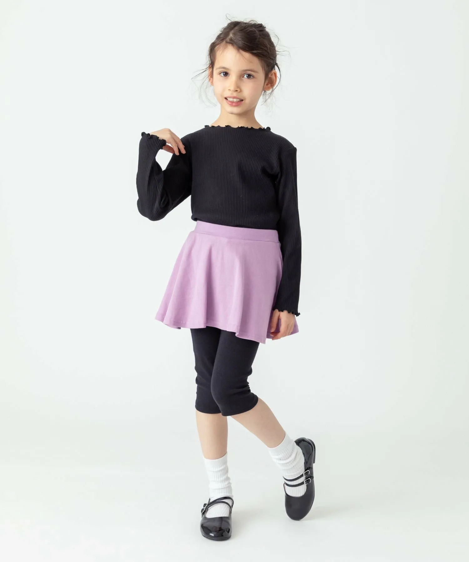 Юбка юбки из эластичного материала шириной 6 дюймов Ever Closet, Orchid x Black — фото 2