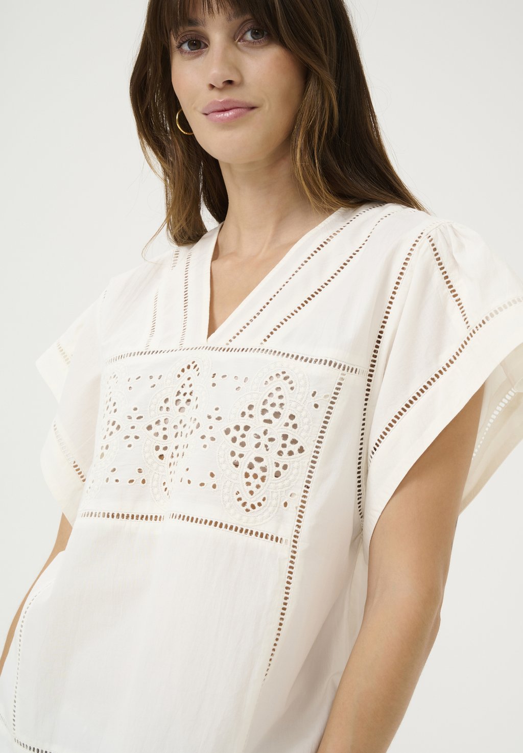 

Блуза BRODERI ANGLAIS Culture, кремовый