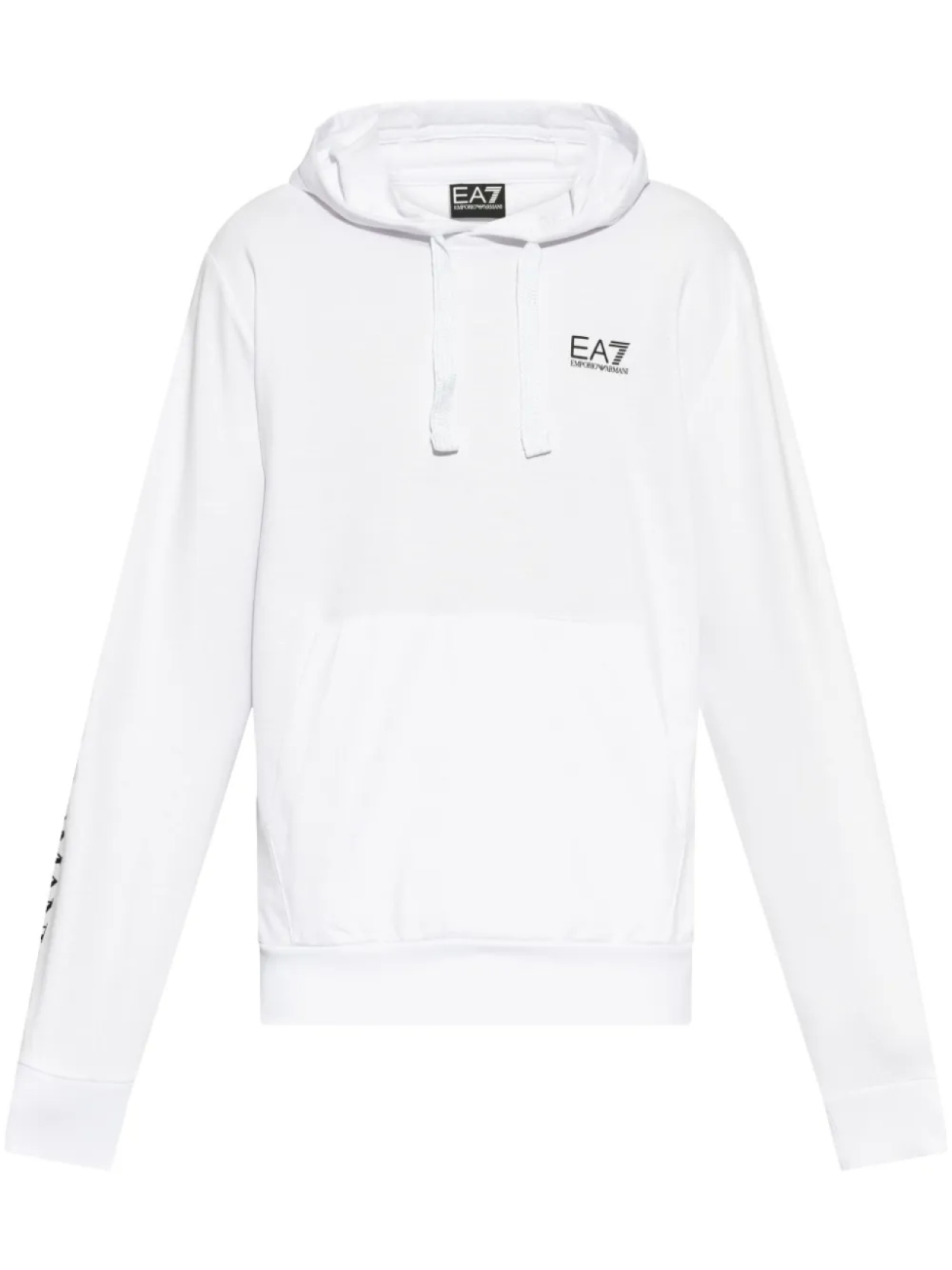 

Толстовка с капюшоном и логотипом Ea7 Emporio Armani, белый