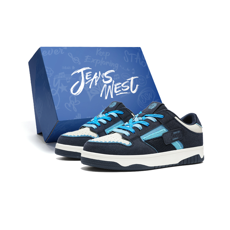 

JEANSWEST Низкие скейтбордские кроссовки мужские Mountain Sea Blue, цвет Mountain Sea Blue