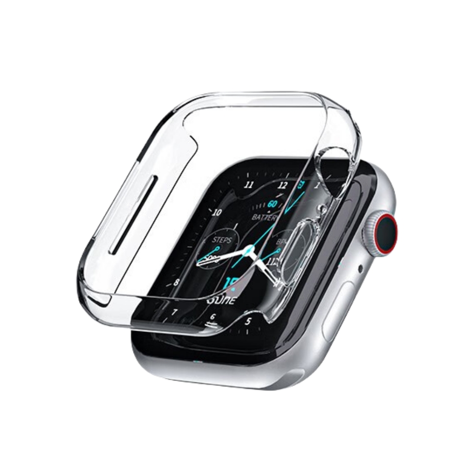 

Zhongwo Часы Strap Apple Compatibility Silicone Material, Watch protective case - Hollow transparent color