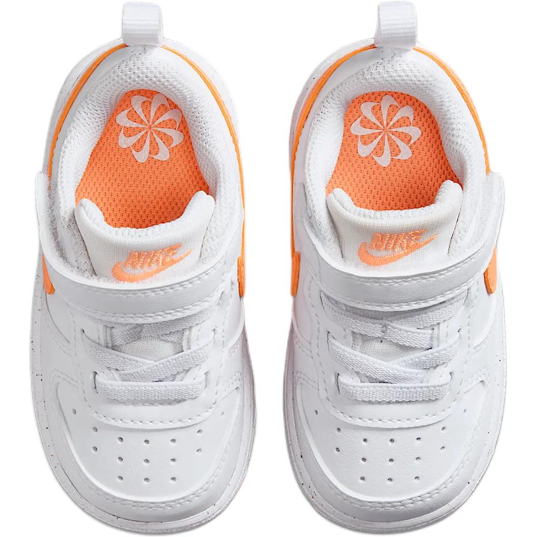 Кроссовки Court Borough нескользящие износостойкие низкие для малышей Nike, белый/желтый — фото 4