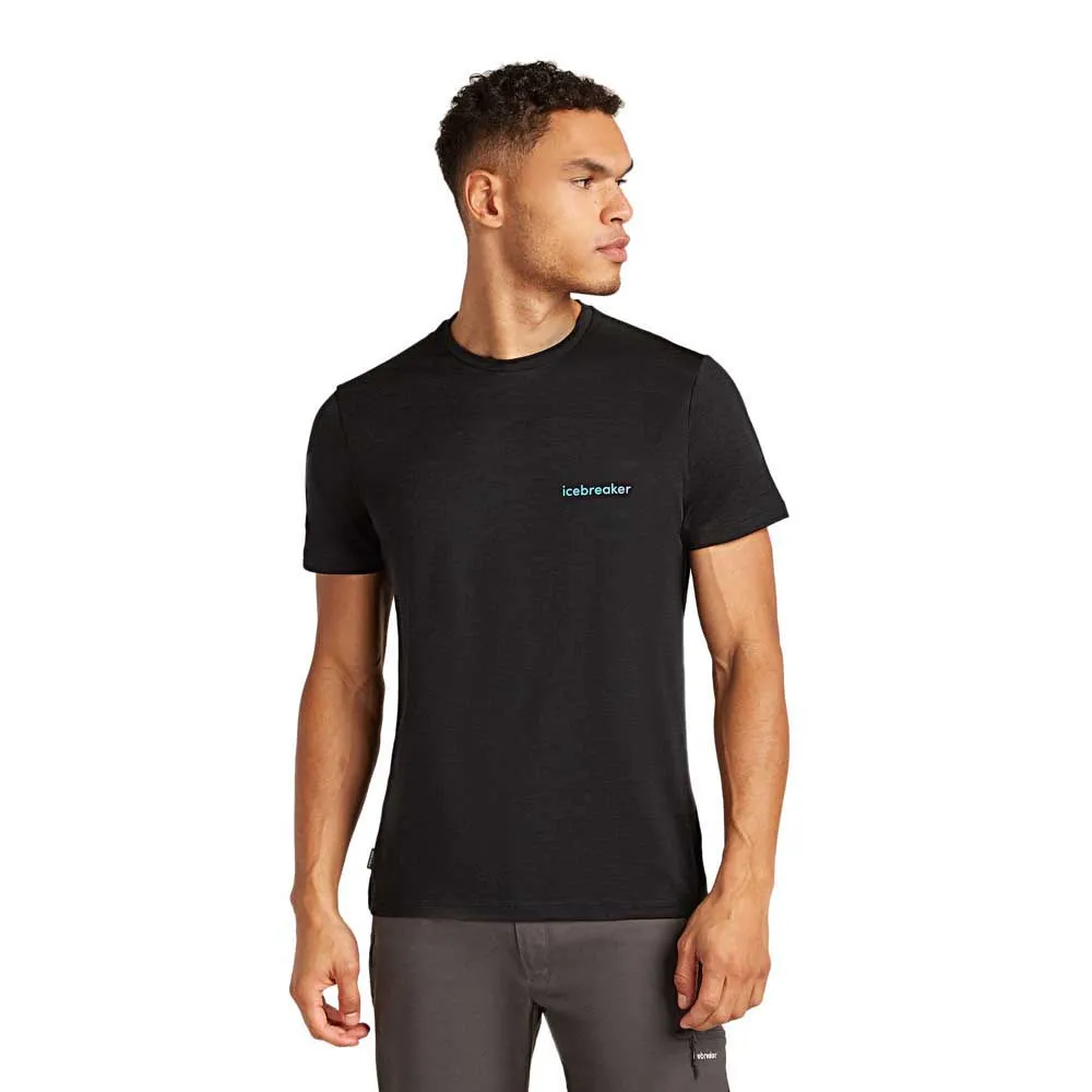 

Футболка с коротким рукавом Icebreaker Merino 150 Tech Lite Wordmark, черный