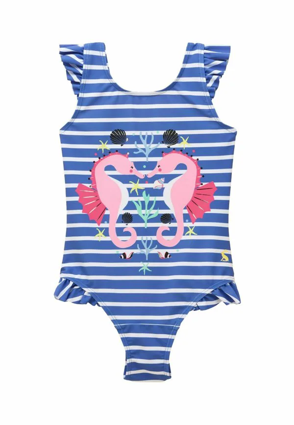 Купальник стандартного кроя для купания Joules, Blue Seahorse