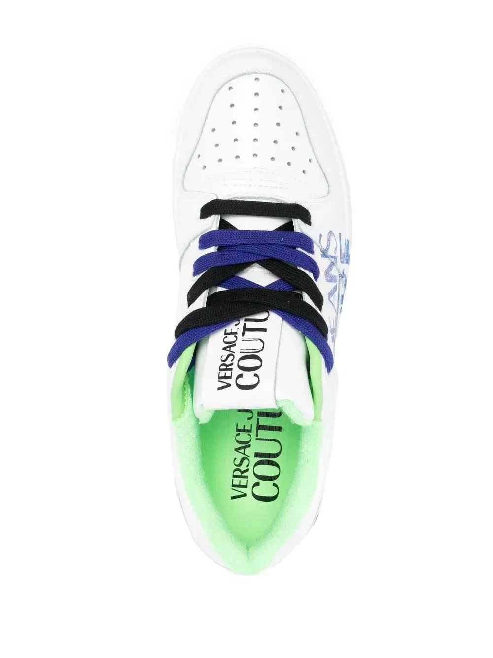 Низкие кроссовки с логотипом Versace Jeans Couture, белый — фото 4