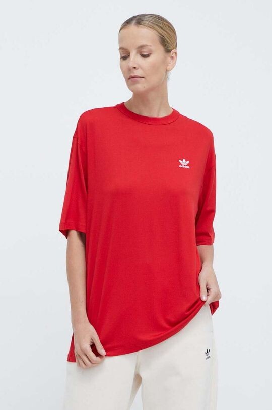 

Футболка с изображением трилистника adidas Originals, красный