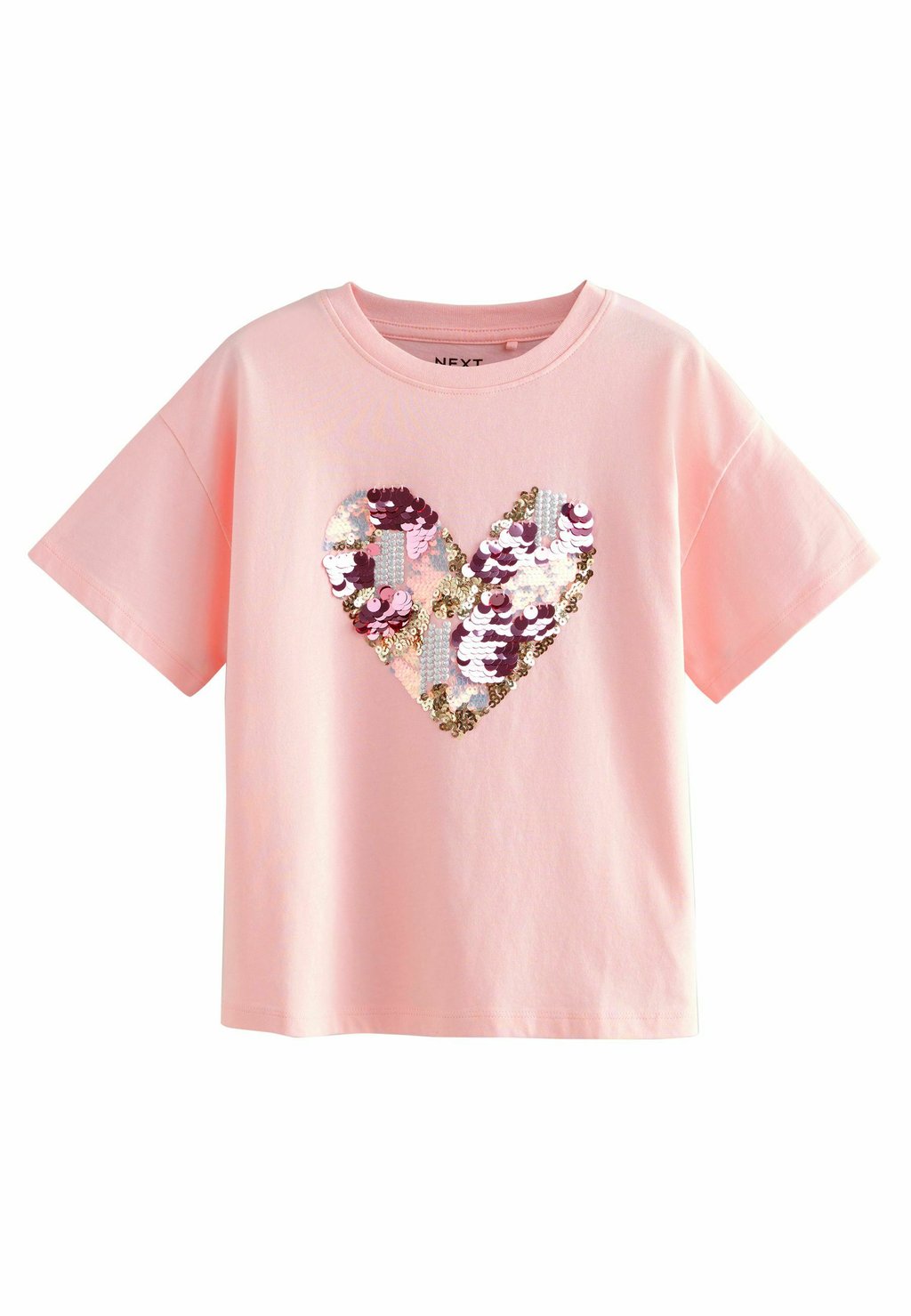 

Футболка с принтом SEQUIN ANIMAL HEART Next, фуксия