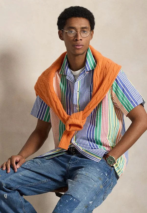 Классическая полосатая рубашка из жатой ткани. Polo Ralph Lauren, Harbor Island Run On — фото 4