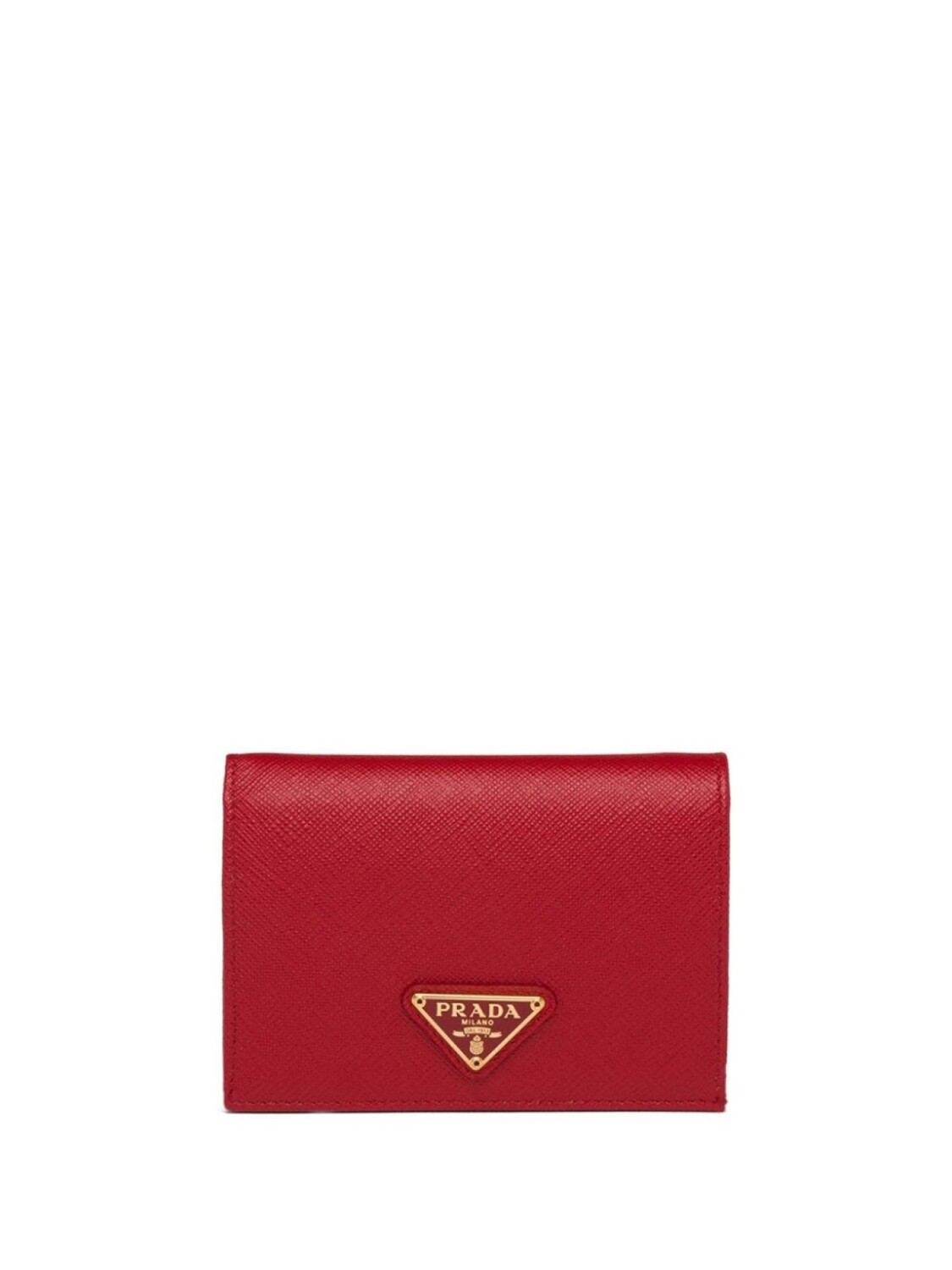 

Prada кошелек с металлическим логотипом, красный