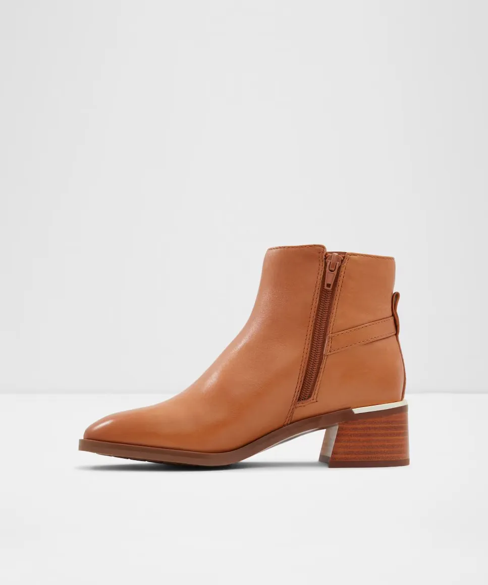 Женские полусапожки с круглым носком Aldo, коричневый — фото 4