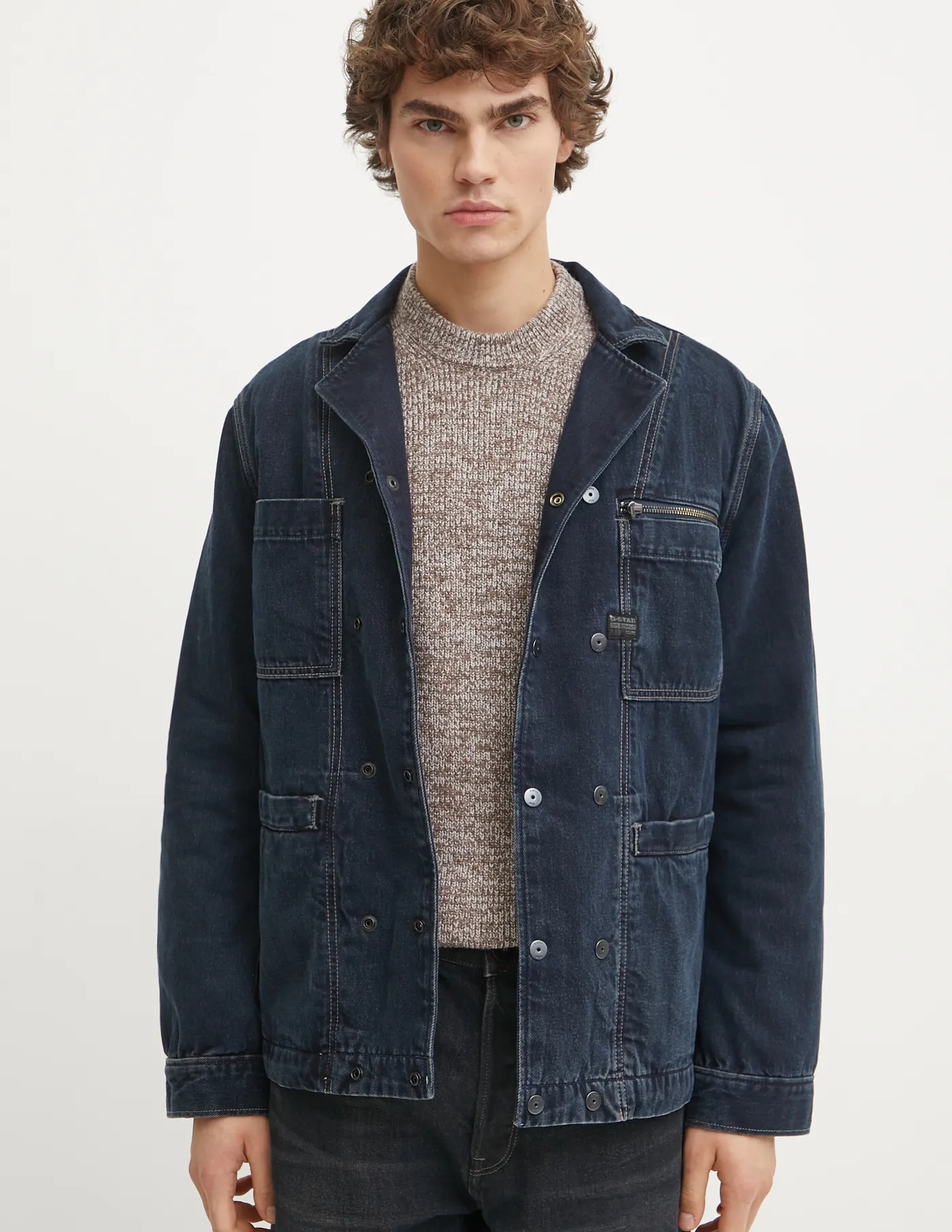 

Джинсовая куртка G-Star Raw, темно-синий