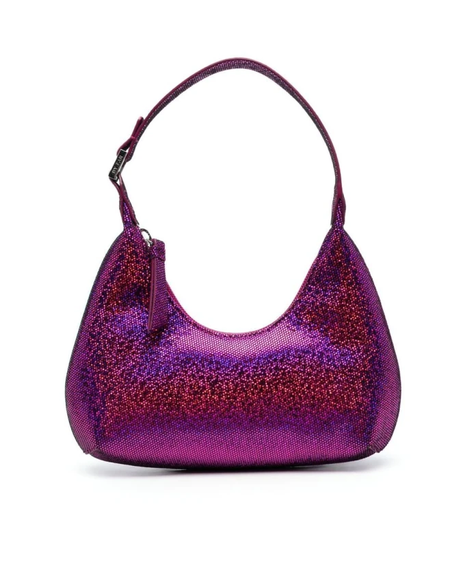 

Сумка через плечо с блестками фуксии By Far, розовый