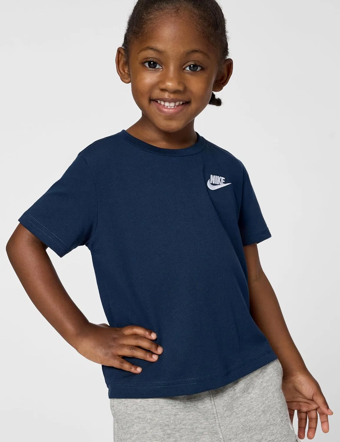 Футболка Nike Kids' Sportswear Club, Midnight Navy — фото 4