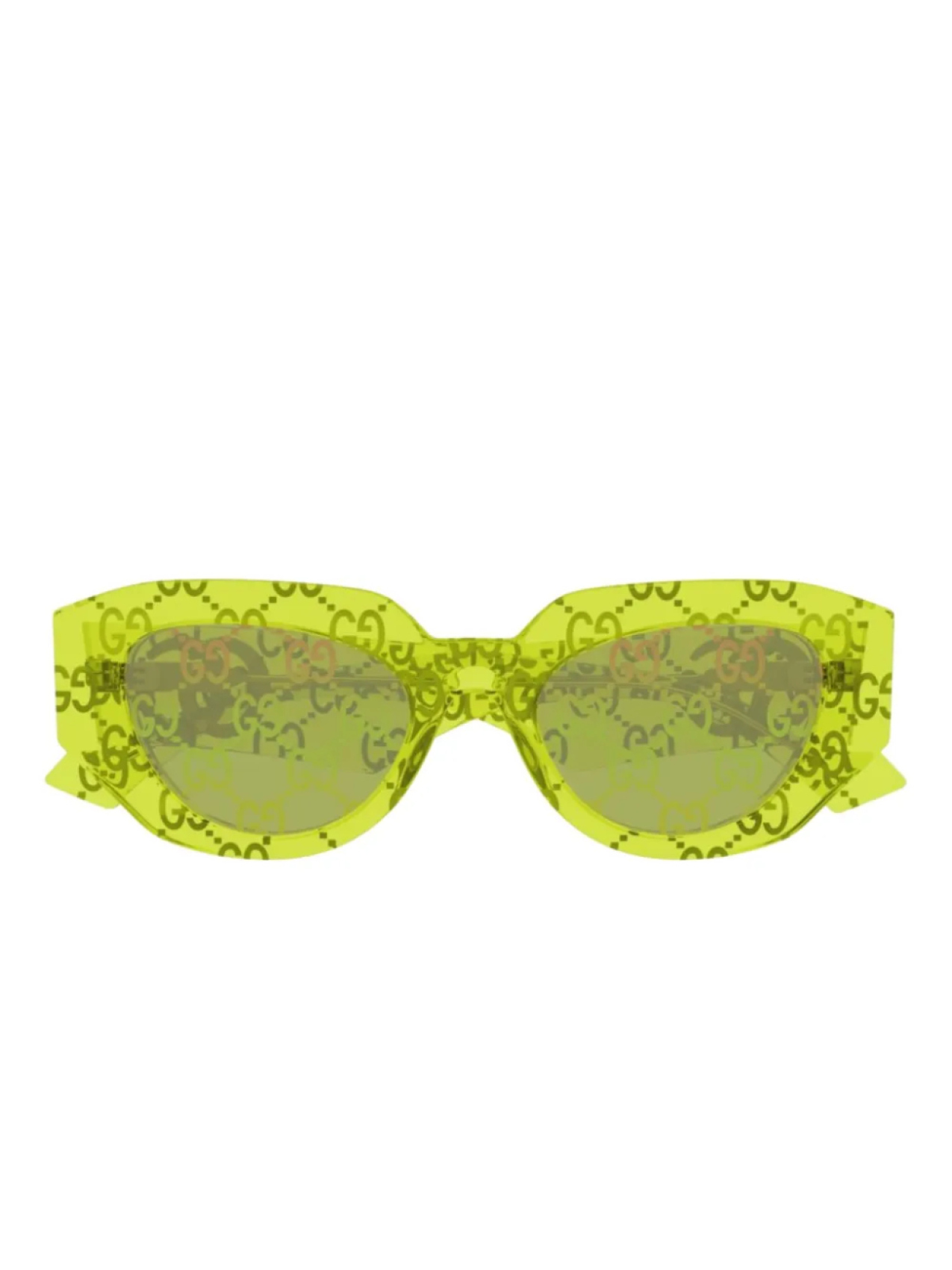

Солнцезащитные очки с двойной G-образной головкой Gucci Eyewear, зеленый