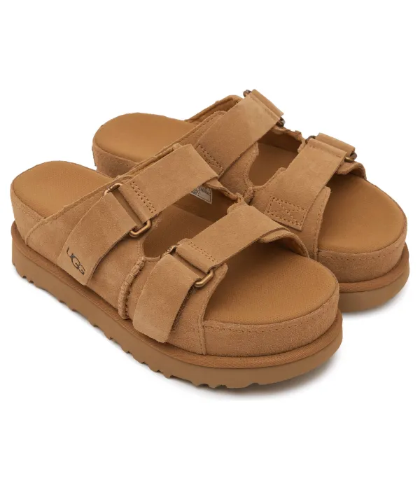 Тапочки из кожи Goldenstar Hi Slide Ugg, коричневый — фото 3
