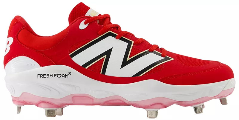 

Мужские металлические бейсбольные бутсы New Balance Fresh Foam X 3000 V7, красный/белый