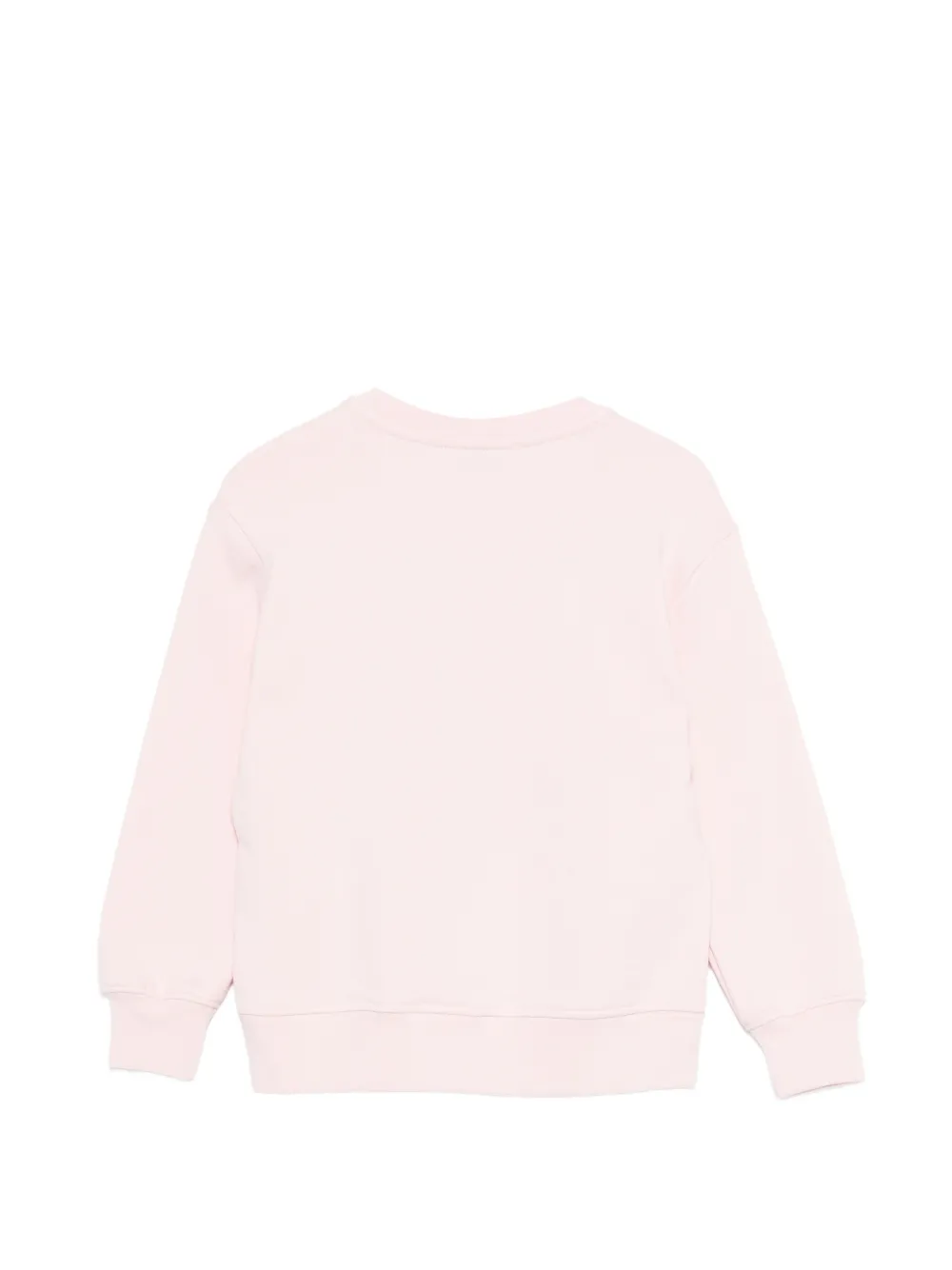 Свитшот с логотипом и круглым вырезом Msgm Kids, розовый — фото 2