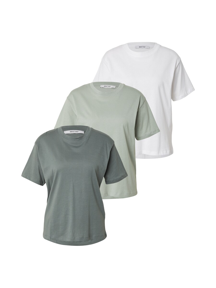 

Рубашка ABOUT YOU Astrid, цвет Light green/Dark green/White