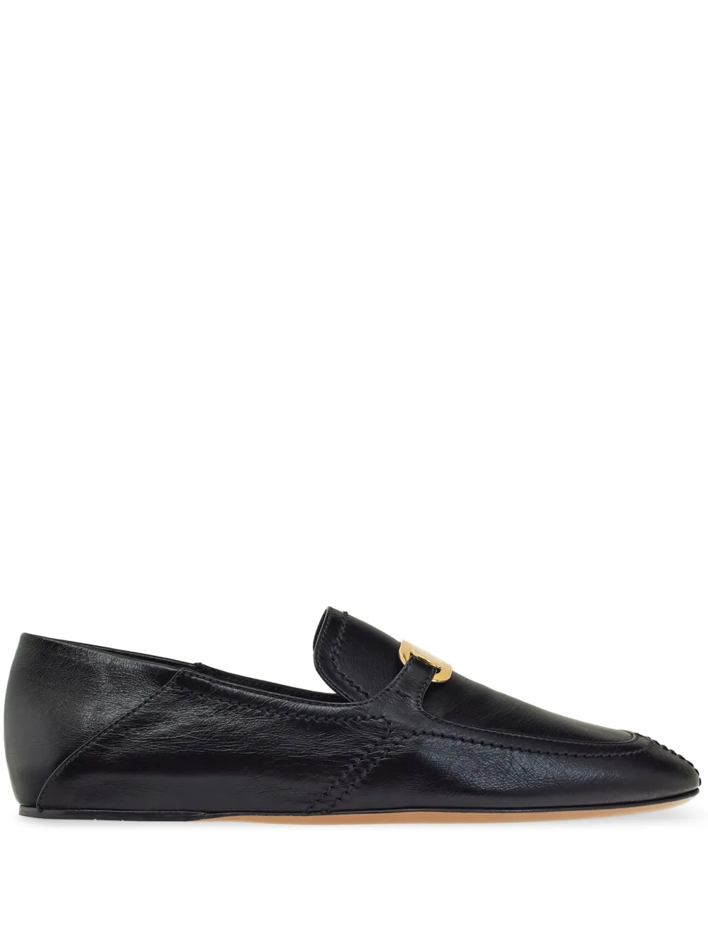Лоферы с логотипом Ferragamo, черный