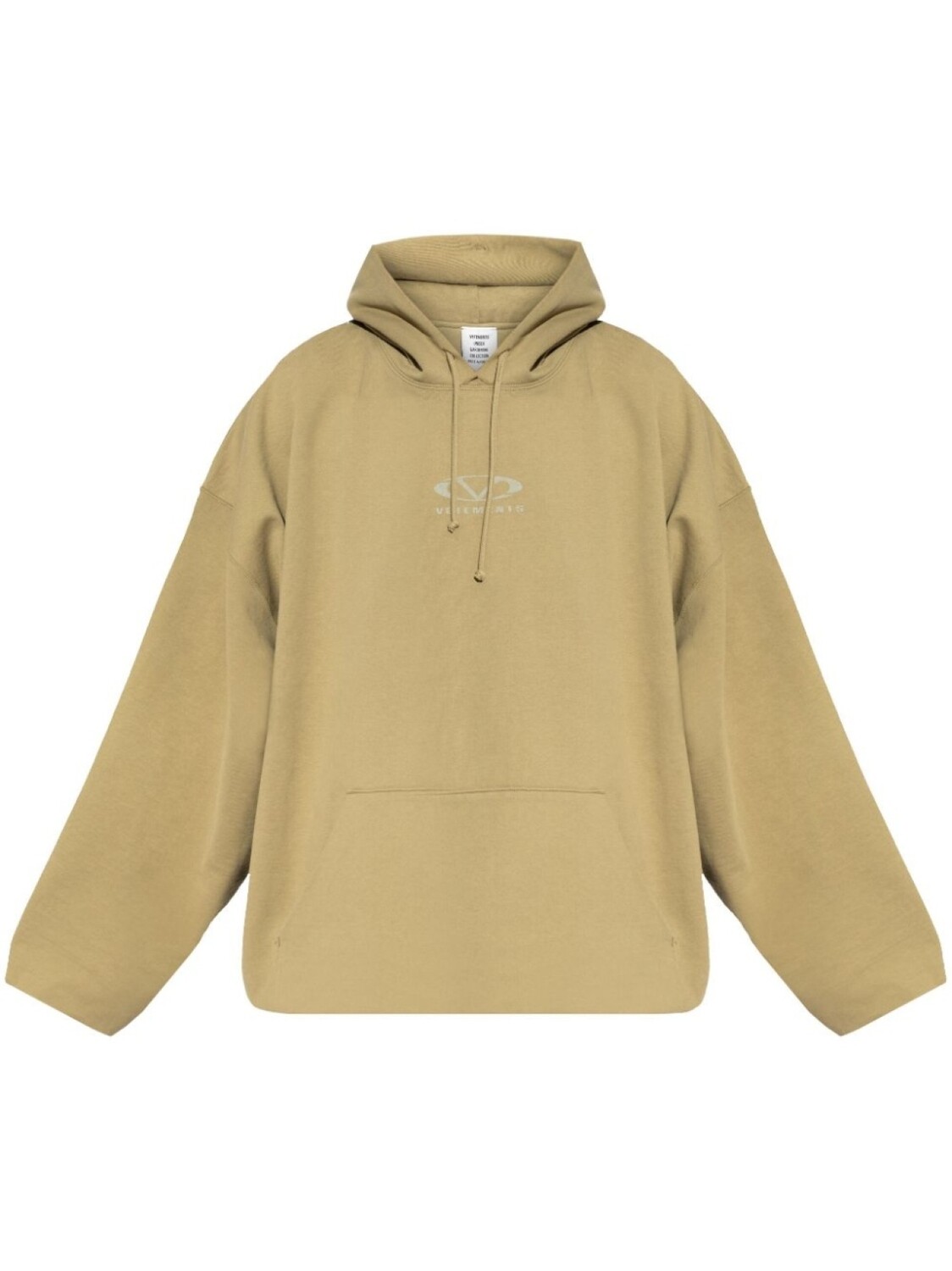 

Толстовка с логотипом VETEMENTS, нейтральный цвет
