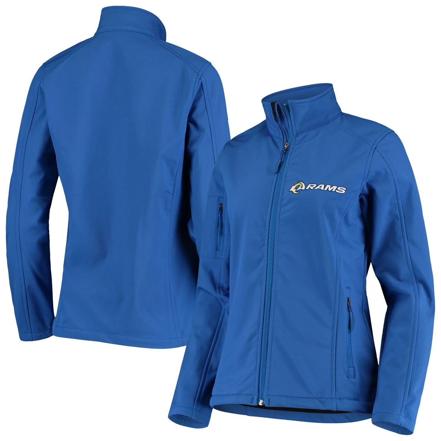 

Женская куртка Softshell Royal Los Angeles Rams с молнией во всю длину
