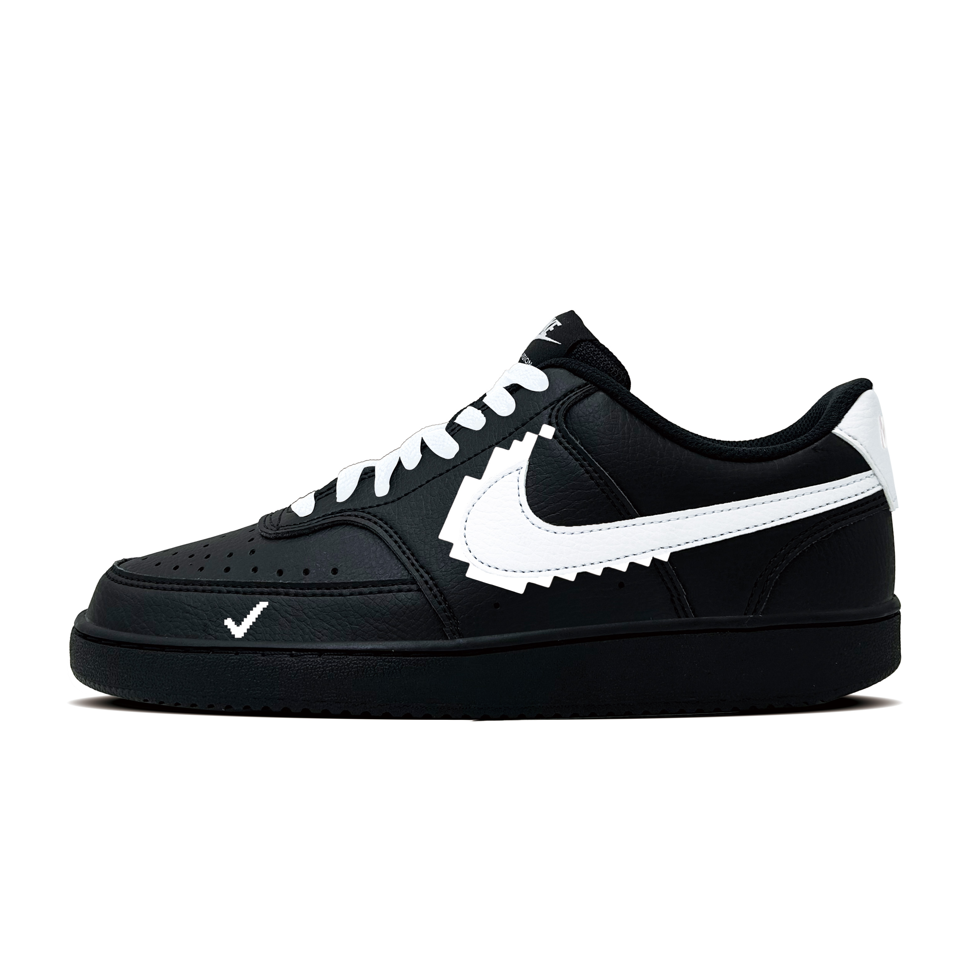 

Кроссовки для скейтбординга Court Vision 1 Rubber Abrasion Resistant Low top мужские Nike, белый