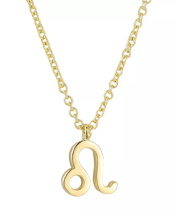 

Позолоченное колье со знаком зодиака Adornia, gold-leo