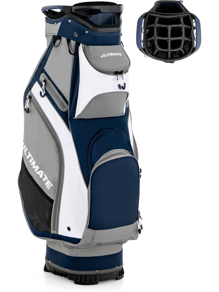 

COSTWAY Сумка для гольфа, сумка для гольф-кара серого цвета