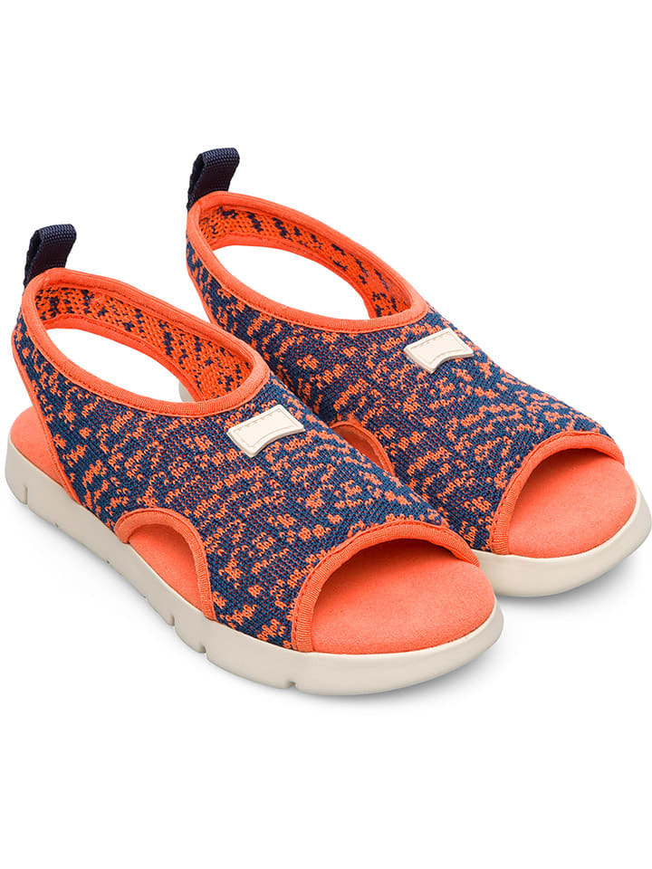 

Camper Сандалии "Oruga" оранжево-темно-синего цвета
