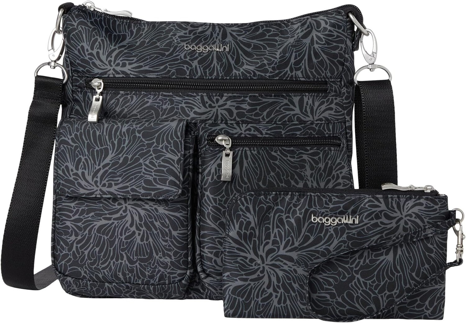 

Сумка Modern Everywhere Slim Crossbody Baggallini, цвет Midnight Blossom