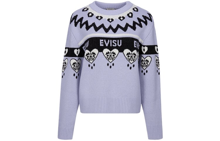 

Свитер женский фиолетовый Evisu