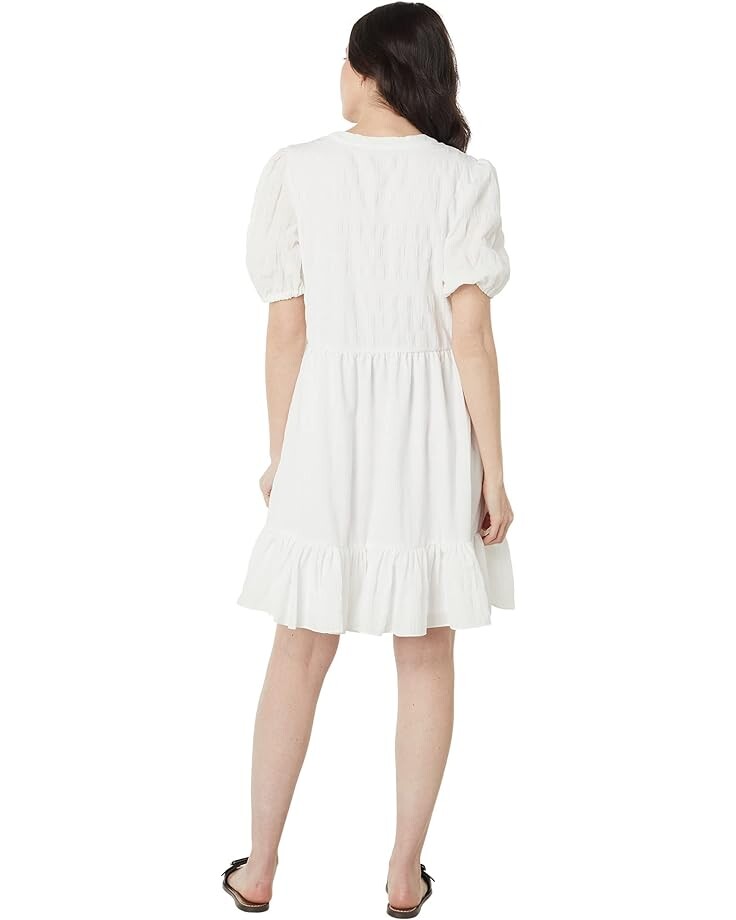 

Платье Vince Camuto Puff Sleeve Babydoll Dress, цвет New Ivory