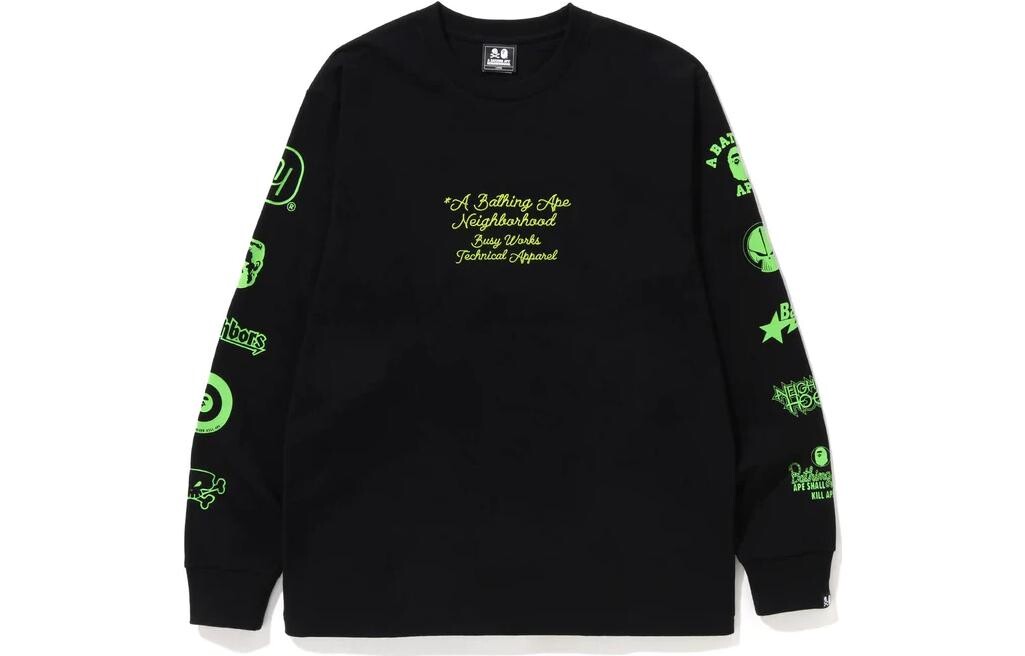 

Футболка Neighborhood X BAPE X NBHD унисекс A Bathing Ape, черный