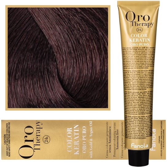 

Краска для волос, 100 мл Fanola, Oro Therapy, Color Keratin Oro Puro, 4.5