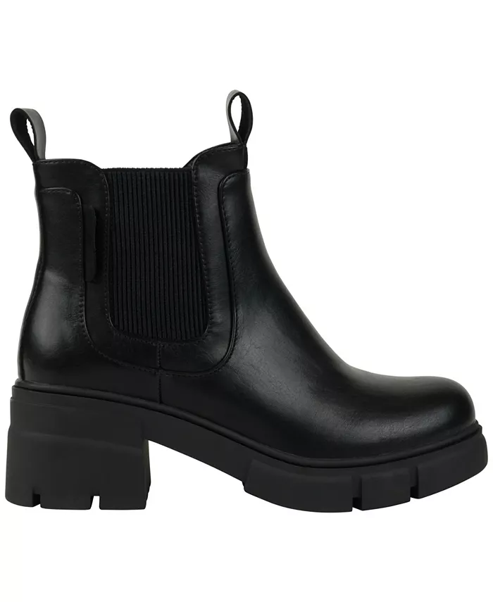 Женские ботинки Chelsea William на грубой подошве с петлей для облегчения надевания GC Shoes, черный — фото 2