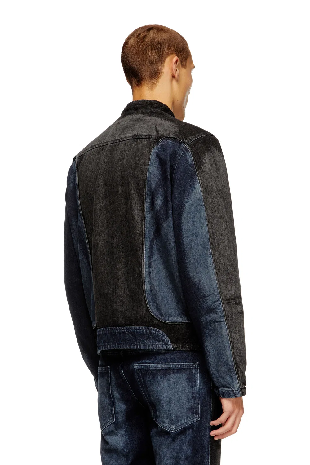 Мужская джинсовая куртка-блузон D-BLENK-S Diesel, Dark indigo blue — фото 2